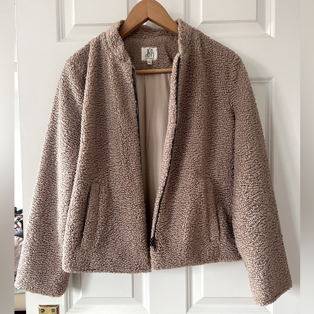 dRA curly fleece lined bomber jacket XS